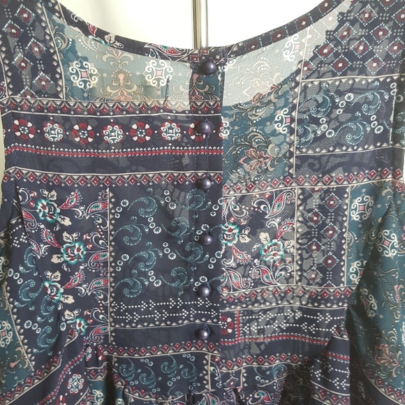 Altar'd State Sleeveless shirt knit Paisley Sz S - Picture 5 of 6